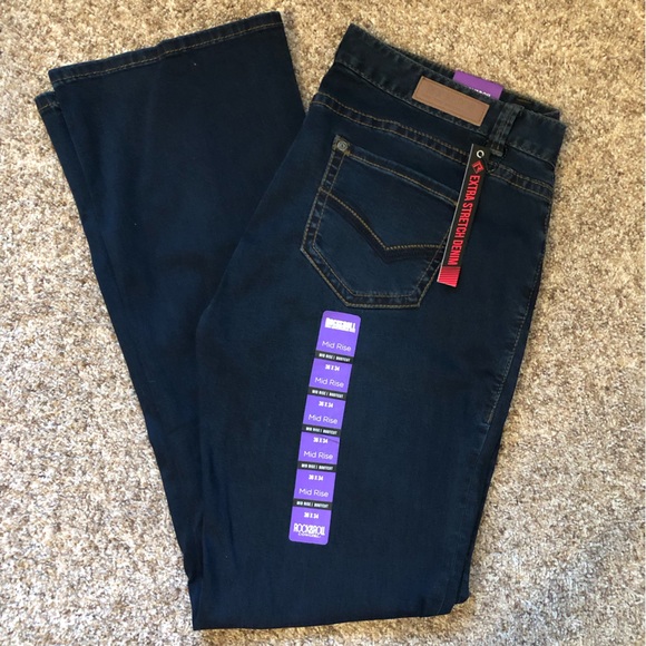 NWT Rock & Roll Cowgirl Mid Rise Bootcut Jeans 36x34 - Picture 2 of 4